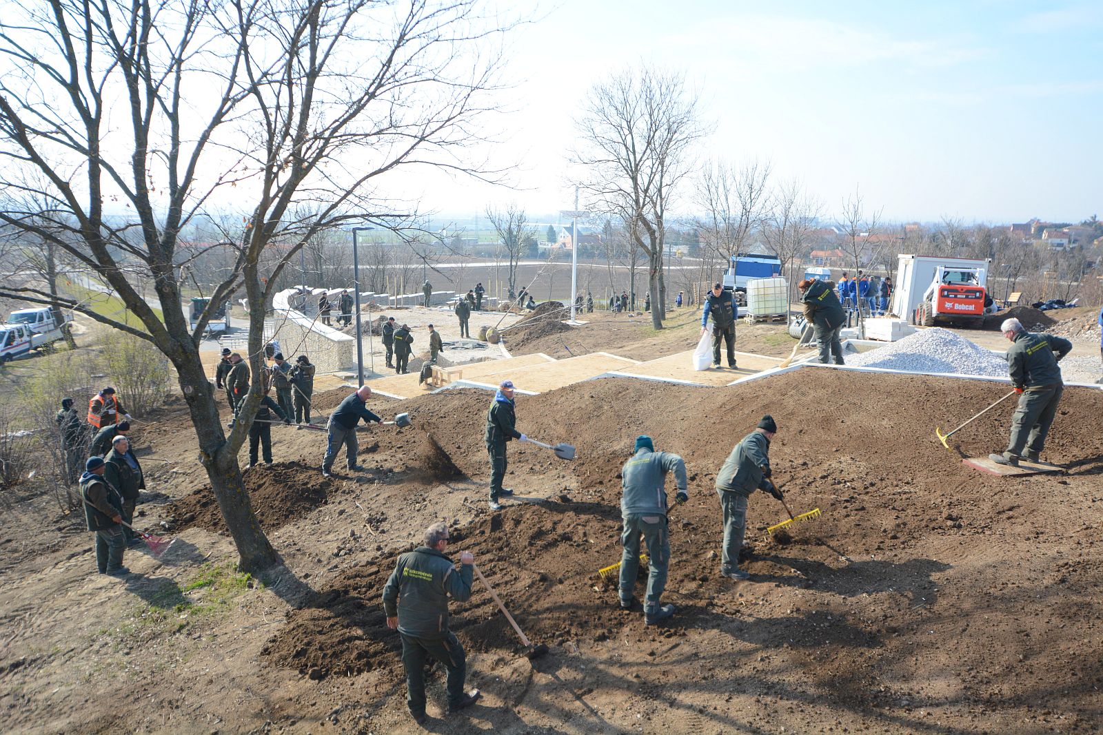 Több ezer tő növényt ültetnek el a napokban az Aranybulla környékén